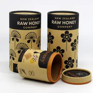 天然牛皮纸盒豪华蜂蜜罐包装盒蜂蜜瓶