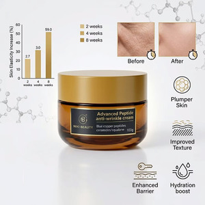 Crème anti-âge au cuivre bleu avancé avec logo personnalisé, enrichie en céramide pour soutenir la barrière cutanée, pour le soin du visage - Product Image 3