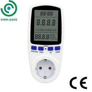 Compteur d'énergie numérique intelligent LCD monophasé avec prise EU <span class=keywords><strong>pour</strong></span> la maison, moniteur d'énergie solaire <span class=keywords><strong>pour</strong></span> la consommation d'électricité, wattmètre - Product Image 2