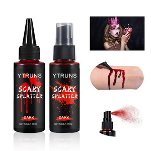 Cosplay de peinture corporelle pour Halloween, spray temporaire de <span class=keywords><strong>faux</strong></span> <span class=keywords><strong>sang</strong></span> pour maquillage - Product Image 1