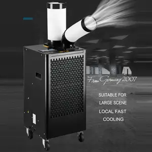 Silent Refrigeration Mobile Precision Large Capacity Air Conditioner Manufacturing Upright Spot Cooler With Water Tank