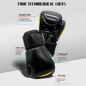 Guantes de Boxeo Personalizados con Logotipo, de Cuero PU, Suaves, Cómodos y Protectores para <span class=keywords><strong>Entrenamiento</strong></span> en Gimnasio, <span class=keywords><strong>Kick</strong></span> <span class=keywords><strong>Boxing</strong></span>, Muay Thai, para Todas las Edades - Product Image 4