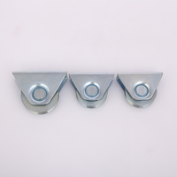 Porte coulissante extérieure universelle de 60mm, porte coulissante en métal avec rainure en U/V/Y pour rail de guidage en plomb