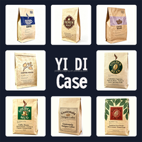 Sac multi-parois personnalisable en papier kraft écologique, recyclable et biodégradable pour café, cacao, farine, 15 kg, vente en gros d'usine, export 30 kg