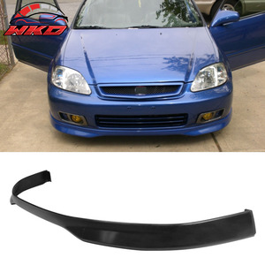เหมาะสำหรับ Honda Civic 1999-2000 Type R ชิ้นส่วนกันชนหน้าสีดำด้าน (ยังไม่ได้ทำสี) - Product Image 1