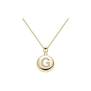 Collares con Letras Personalizadas al por Mayor, Chapados en Oro, de Acero Inoxidable, con Colgante de Nombre o Logotipo Personalizado - Product Image 1
