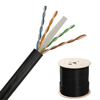 Kabel Lan jaringan SFTP/FTP/UTP 23AWG tembaga telanjang