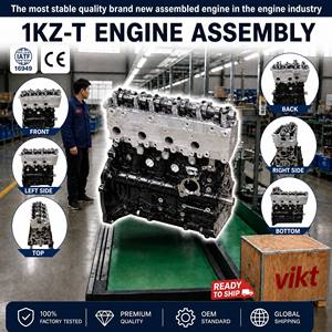 Ensemble moteur 1KZ / 1KZ-T / 1KZ-TE 3.0L Turbo pour <span class=keywords><strong>Toyota</strong></span> <span class=keywords><strong>Hilux</strong></span> Prado 4Runner, remplacement OEM, prix d'usine - Product Image 1