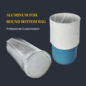 Bolsas Redondas de Fondo Plano de Papel de Aluminio Compuesto de Alta Barrera y Gran Capacidad para Empacar Polvos Químicos y Concentrados de Recubrimiento - Product Image 6