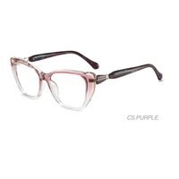 Lunettes de vue œil-de-chat ultra-légères et durables pour femmes, montures optiques confortables en acétate TR et matériaux mixtes, tendance