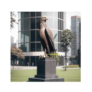 Cast Bald Eagle Statues Bronze Sculpture for Art Decoration