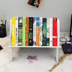 Étagère de bureau rectangulaire à 1 niveau, support de rangement de fichiers portable pour la maison, le bureau, organisateur minimaliste - Product Image 1