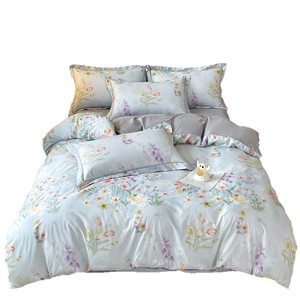 Pure Cotton Floral <b>Bedding</b> <b>Set</b> 40s Reactive Dyeing Breathable Four Seasons Use - Product Image 5