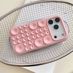 Funda de silicona con ventosa para iPhone 17 Pro Max, accesorios de agarre adhesivo para teléfonos móviles iPhone 17, 16, 15, 14, 13 - Product Image 4