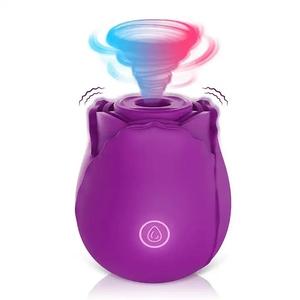 Vibratore a Risucchio a Forma di Rosa AIERSHA, Giocattolo Sessuale per Adulti, Succhione per Donne, Vibratore a Rosa per Capezzoli e Clitoride - Product Image 5