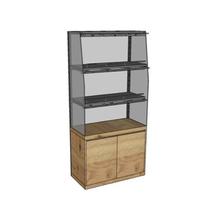 Estante de exhibición de panadería de madera y metal de alta capacidad Diseño atemporal para estantes de supermercado - Product Image 2