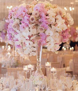 Vaso di Fiori <span class=keywords><strong>in</strong></span> <span class=keywords><strong>Vetro</strong></span> Trasparente a Prezzo di Fabbrica, <span class=keywords><strong>Centrotavola</strong></span> per Matrimoni, Decorazione da Tavola - Product Image 1