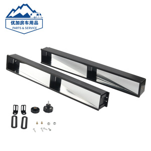 กระจกมองหลังแบบนูนสีดำด้านในสำหรับรถกอล์ฟ EZ Go Turf T อุปกรณ์อเนกประสงค์ - Product Image 4