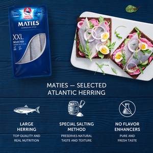 Filets de hareng de l'Atlantique XXL sélectionnés, légèrement salés à l'huile, 300 g, vente en gros directement du fabricant - Product Image 4
