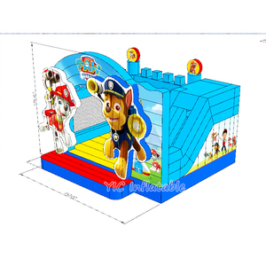 Château gonflable <span class=keywords><strong>Paw</strong></span> <span class=keywords><strong>Patrol</strong></span> avec toboggan pour les fêtes <span class=keywords><strong>d</strong></span>'enfants, location, durable, robuste, amusant pour les événements en plein air - Product Image 6