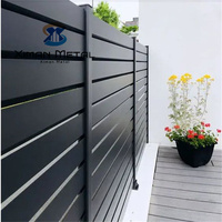 Panneaux de clôture en aluminium pour jardin Sécurité Décoratif Extérieur Aménagement Paysager DIY Taille Nouveau Design Modèle 3D Post Caps Allée Gates