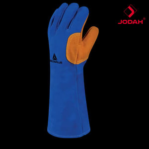 40cm <b>long</b> heat resistant <b>gloves</b> TER300 300 degree high temperature protection cow split leather powder free work safety - Product Image 3