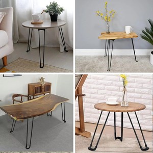 8-28 Inches Portable Dining Diy Detachable Adjustable Height Wood Slab Lowes Metal Small Foldable <b>Folding</b> <b>Table</b> <b>Legs</b> - Product Image 5
