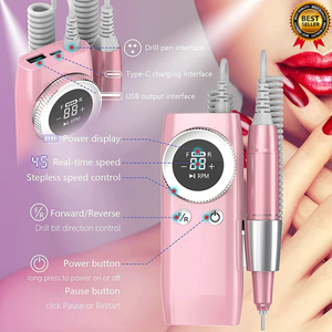 Máquina de manicura recargable de 45000 RPM, juego de limas de uñas portátiles, envío desde EE. UU. - Product Image 3