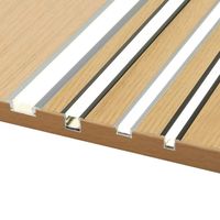 Profilés en aluminium noir 24*7mm avec diffuseur opale, profil LED encastré, éclairage 2m 3m
