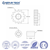 Kit d'engrenages et de bagues de précision en POM sur mesure pour nettoyeur de piscine robotisé – Fabricant OEM de pièces d'entraînement en plastique
