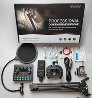 Kit Professionnel de Microphone à Condensateur Xtuga avec Carte Son Personnalisée pour Enregistrement Studio