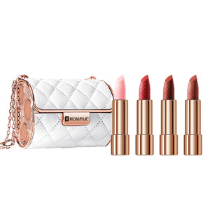 4pcs Luxury Purses <strong>Lipstick</strong> Box Set Waterproof Long Lasting <strong>Organic</strong> Vegan Matte <strong>Lipstick</strong> &amp; Lipgloss Kit with Hydrating Feature - Product Image 4