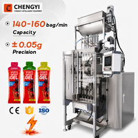 Machine d'emballage de sachets liquides de nutrition sportive et de gel énergétique de forme irrégulière de 30 ml, entièrement automatique, multi-voies, certifiée CE