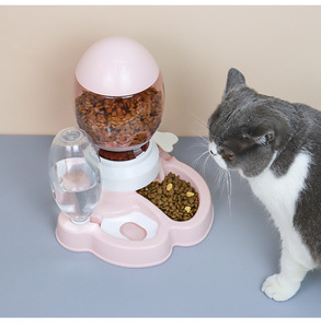 2 en 1 Gamelle d'eau pour chat Fontaine automatique écologique pour animaux de compagnie pour camping pour petits animaux chiens Vente en gros Mangeoire pour chat PP - Product Image 5