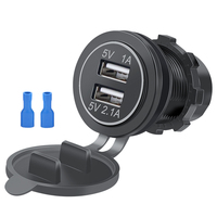 Hota — chargeur à Double ports USB, prise 12 V - 24V A19 3,1 a, pour véhicules