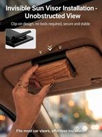 Diffuseur d'arômes en bois pour voiture, gravure personnalisée du logo, cadeau parfumé, 3 senteurs premium, design caché pour pare-soleil, longue durée