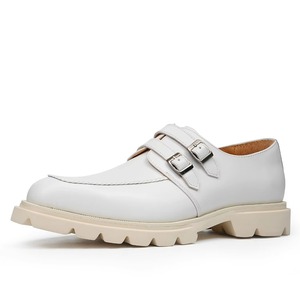 Chaussures décontractées polyvalentes pour hommes en cuir véritable à semelle épaisse style luxe 2026 pour mariage et affaires - Product Image 5