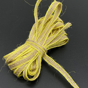 Ficelle <span class=keywords><strong>de</strong></span> jute rustique tressée haute résistance 6 mm, 5 m, durable, biodégradable, en toile <span class=keywords><strong>de</strong></span> jute pour artisanat, décorations, emballages - Product Image 2