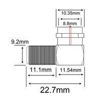 Adaptateur de câble coaxial RG6, connecteur amélioré de type F, adaptateur coaxial à angle droit, connecteur mâle vers femelle, adaptateur rapide