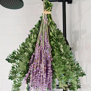 Bouquet <span class=keywords><strong>de</strong></span> fleurs <span class=keywords><strong>de</strong></span> lavande séchées parfumées avec des feuilles d'eucalyptus pour l'aromathérapie, l'<span class=keywords><strong>aide</strong></span> au sommeil, <span class=keywords><strong>la</strong></span> décoration <span class=keywords><strong>de</strong></span> <span class=keywords><strong>la</strong></span> maison, cadeau - Product Image 3