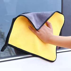 Toalla de Limpieza para Coche, Microfibra Tejida, Ecológica, de Secado Rápido, Desechable, Doble Capa, Gruesa, Paño de Secado para Lavado de Coches, 40x60cm, Hotel - Product Image 2