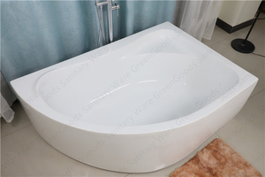 <span class=keywords><strong>Vasca</strong></span> da <span class=keywords><strong>Bagno</strong></span> in Acrilico da 1400mm, Semicircolare, per Interni, con Getti Idromassaggio e Rubinetto - Product Image 4