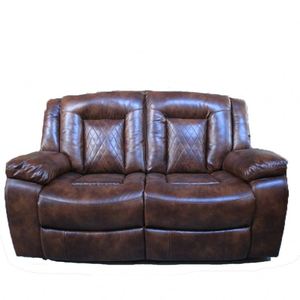 Modern Manual Recliner <b>Sofa</b> Chair Square Synthetic Leather Couch with Convertible Extendable Features for Living Room Wholesale - Product Image 3