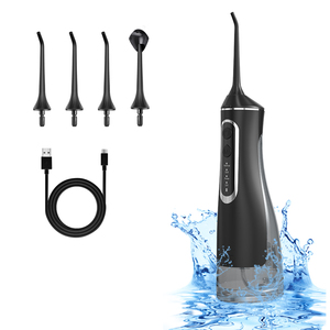 <span class=keywords><strong>Hydropulseur</strong></span> silencieux et puissant, jet d'eau dentaire, irrigateur buccal pour <span class=keywords><strong>gencives</strong></span> <span class=keywords><strong>sensibles</strong></span>, avec 4 embouts pour toute la famille - Product Image 2