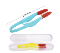 Brosse de toilettage pour animaux de compagnie, écologique et luxueuse, pour chiens et chats, outil de nettoyage des yeux, peigne anti-taches de larmes pour usage en salle de bain