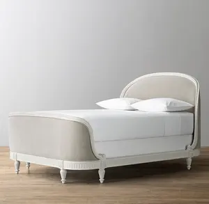 Sassanid OEM винтажная во французском стиле американская Роскошная детская спальная кровать белого цвета Belle мягкая кровать