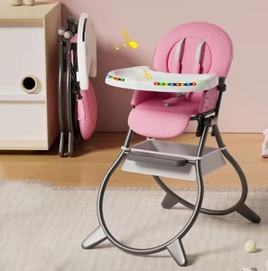 <span class=keywords><strong>Chaise</strong></span> haute pliante pour bébé TC, <span class=keywords><strong>table</strong></span> et <span class=keywords><strong>chaise</strong></span> pour enfants, hauteur réglable et pliable, pour repas de bébé - Product Image 6