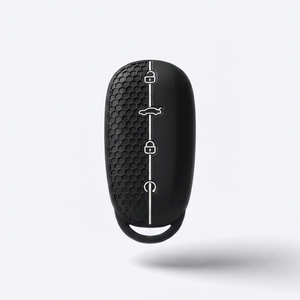 Étui en silicone <span class=keywords><strong>pour</strong></span> clé Chery Omoda 7, texture nid d'abeille, coque de protection <span class=keywords><strong>pour</strong></span> clé intelligente Omoda 5 7, protection de clé, coque blanche à rayures - Product Image 1