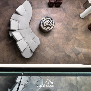Plancher en bois d'ingénierie en chêne fumé à chevrons de haute qualité en Chine, <span class=keywords><strong>parquet</strong></span> multicouche <span class=keywords><strong>pour</strong></span> usage résidentiel et commercial - Product Image 5