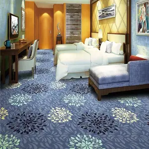 Fornitore cinese tappeti stampati trapuntati da parete a parete per hotel tappeto ignifugo in Nylon stampato antiscivolo per soggiorno